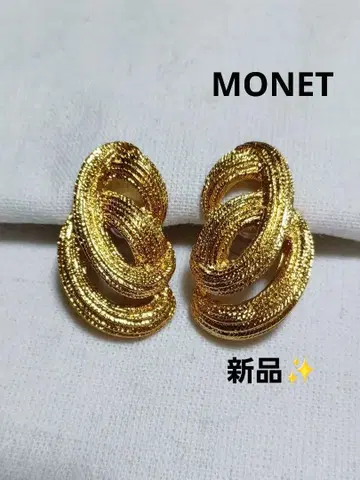 66v MONET 골드 로프 반지 골드 귀걸이 새상품