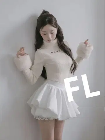 다리치 볼륨 벌룬 미니 스커트 FL