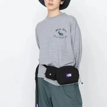 THE NORTH FACE 퍼플 라벨 숄더백 블랙