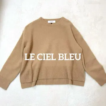 르쉘블루 울 캐시미어 크루넥 니트 풀오버