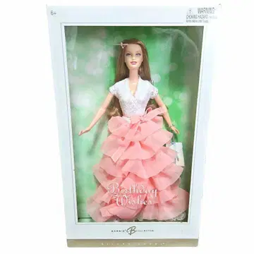 [ 미개봉 ] 바비 인형 생일 위시 피치 블론드 실버 라벨