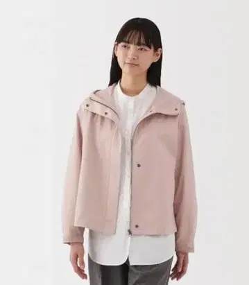 발수 가공 후드 자켓 M 핑크 새상품 (단종 색상)