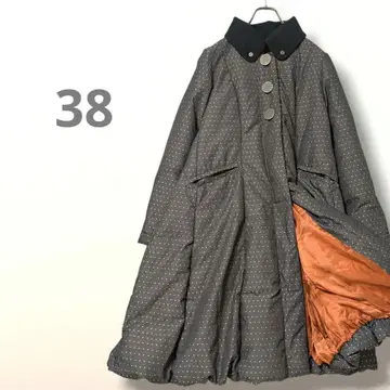 [ 새상품급 ] 엄청 귀여운 원피스 다운 롱 코트 벌룬 도트 38