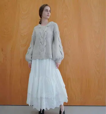 Acka cotton lace skirt 한정 가격
