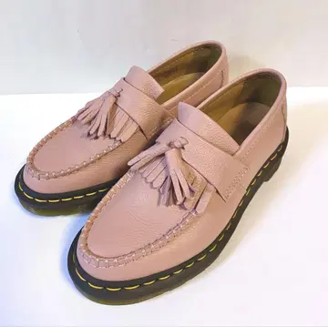 컨디션 최상 Dr.Martens 핑크 프린지 로퍼