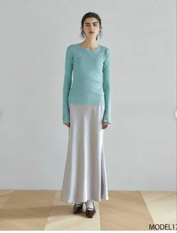 시루무린 새틴 머메이드 스커트