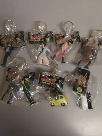 루팡 3세 카리오스트로의 성 피규어 키링 전 7종 세트 미개봉 새상품