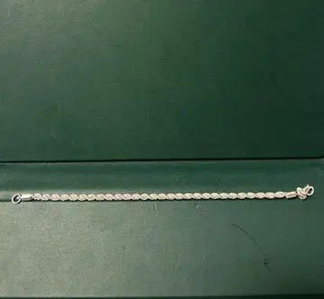 silver925 로프 체인 팔찌 20cm