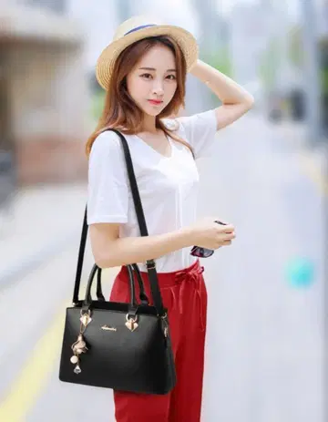 블랙 핸드백 숄더백