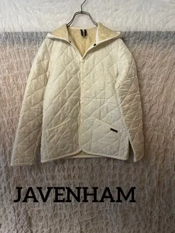 JAVENHAM 아이보리 퀼팅 자켓