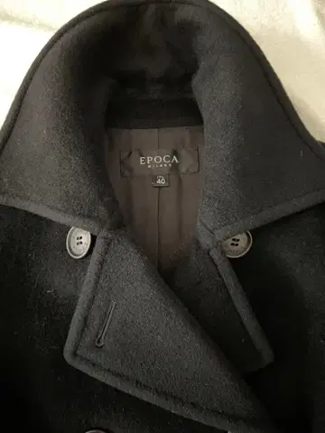 EPOCA 블랙 피 코트 사이즈 40 에포카