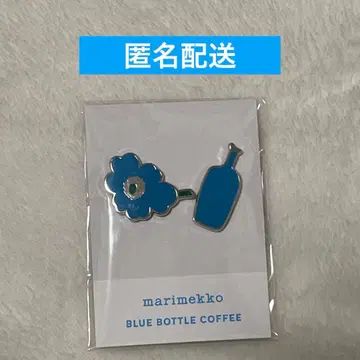 미사용 새상품 콜라보 마리메꼬 블루보틀커피 핀즈 배지 우니코 패턴