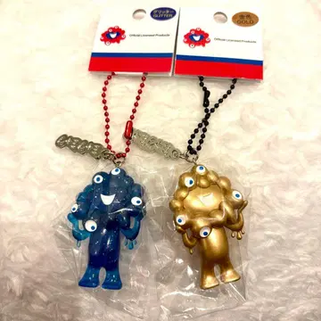 먀쿠먀쿠 골드 글리터 스트랩 마스코트 오사카 간사이 만박 만박