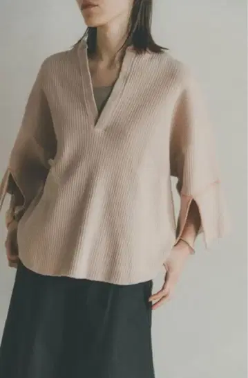 CLANE COLOR STITCH HEAVY RIB TOPS
