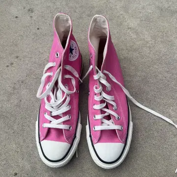 핑크 하이컷 스니커즈 사이즈 8