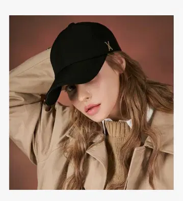 미사용 바자르 캡 블랙