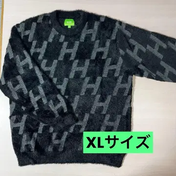 HUF 니트 스웨터 XL 블랙/그레이