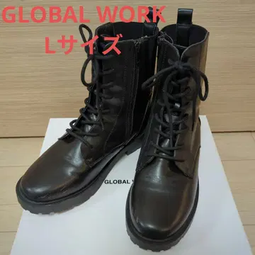 글로벌 워크 GLOBAL WORK 발수 레이스업 부츠 L 사이즈