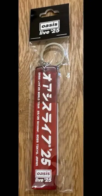 [ 새상품 ] oasis live'25 오아시스 아크릴 키링 레드 빨간색