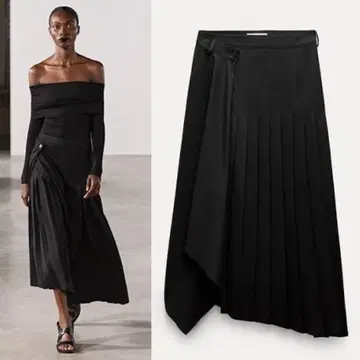 ZARA 자라 ZW 플리츠 스커트 4437/295