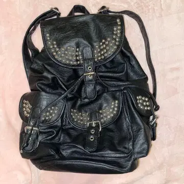 y2k 00s 스터드 블랙 백팩 그런지 새상품급