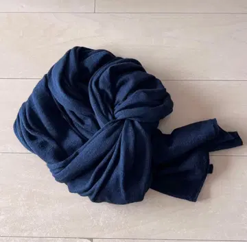 띠어리 실크 x 캐시미어 스톨 네이비 남성용