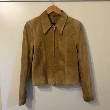 빈티지 스웨이드 자켓 웨스턴 자켓 베이지