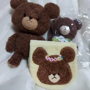 곰 봉제 인형 세트