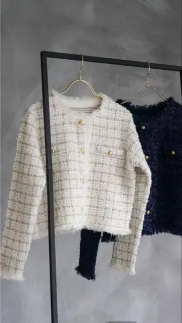 suger yuu 트위드 니트 자켓 Tweed knit Jacket
