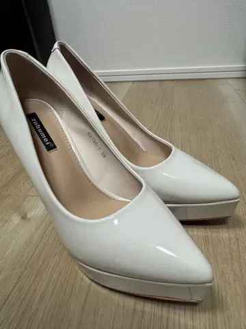 브라이덜 파티 화이트 하이힐 12cm