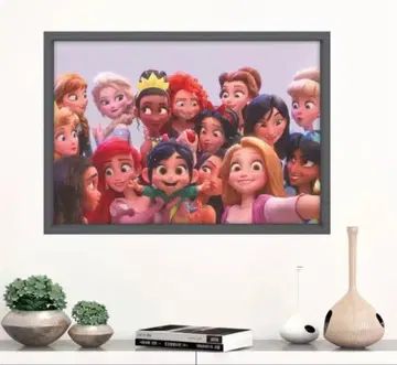 디즈니 나도 프린세스 월 스티커 벽 씰 벽 스티커 벽지