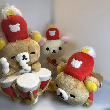 선착순! 리락쿠마 드럼 봉제 인형 세트 3개 새상품급 코리락쿠마
