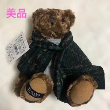 택 포함 TULLY'S COFFEE 베어 봉제 인형