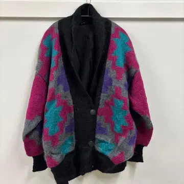 모헤어 가디건 70s