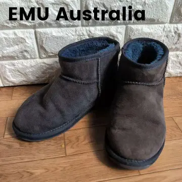 [ 새상품급 ] EMU Australia 무스탕 숏부츠 그레이 23cm