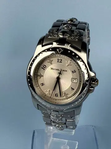 MICHEL JORDI 제 스테인리스 스틸 쿼츠 아날로그 손목시계.