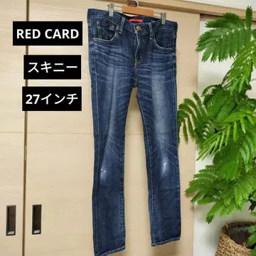 RED CARD 스키니 데님 27인치 20주년 기념