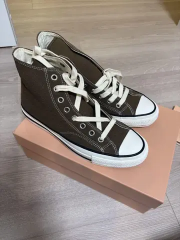 Converse addict Canvas Hi 8 브라운