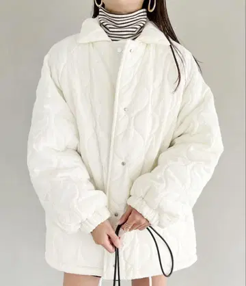 몬스터 퀼팅 코트 보아 안감 아우터 MYMOOD.
