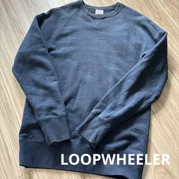 LOOPWHEELER 크루 맨투맨 트레이닝복 네이비 M