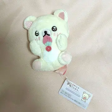 코리락쿠마 20주년 딸기 딸기 데노리 봉제 인형 반짝반짝