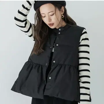 coca 페플럼 충전솜 베스트 ( Black )