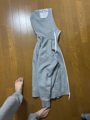 더 노스페이스 그레이 풀 집업 후드티 m