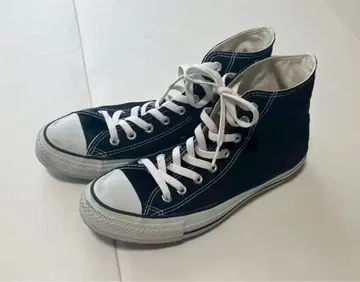 CONVERSE 블랙 하이컷 스니커즈 27.5
