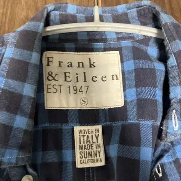 Frank & Eileen 플란넬 셔츠 S 사이즈 네이비/블루