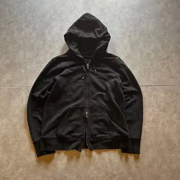 archive grunge fade Parka y2k black