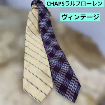 CHAPS 랄프 로렌 넥타이 2세트 빈티지 레어 미사용