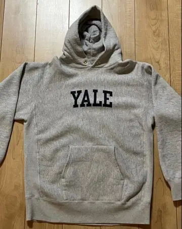 Champion Yale 후드티 그레이