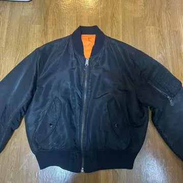 90s 블랙 MA1 플라이트 자켓 자켓 아우터