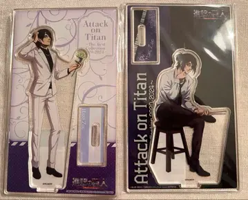 진격의 거인 한지 가라오케의 철인 아크릴 스탠드 2종 세트